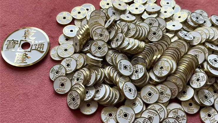 MINI CHINESE COIN WHITE by N2G - Trick-SALE