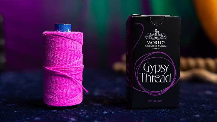 WGM UV GLOW GYPSY THREAD PINK REFILL SPOOL by Murphy's Magic  - Trick-SALE
