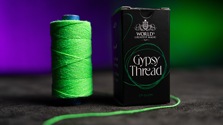 WGM UV GLOW GYPSY THREAD GREEN REFILL SPOOL by Murphy's Magic  - Trick-SALE