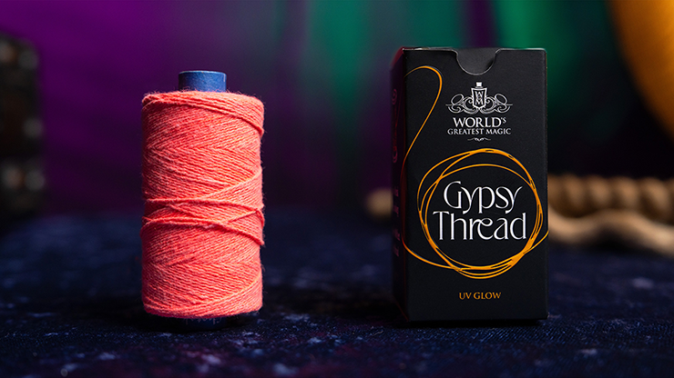 WGM UV GLOW GYPSY THREAD ORANGE REFILL SPOOL by Murphy's Magic  - Trick-SALE