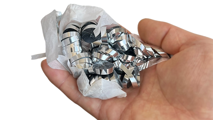 Kabuki Streamer Silver (Small, Pack of 2) Metallic by JL Magic-SALE