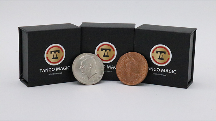 Super Scotch and Soda (US Half Dollar and English Penny) by Tango Magic-SALE