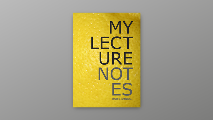 Yellow Lecture Notes by Mark Lemon-SALE