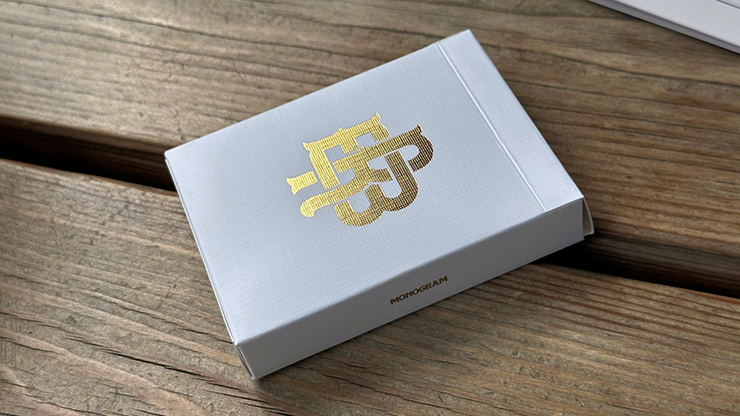 Gold Foil Monogram Playing Cards-SALE
