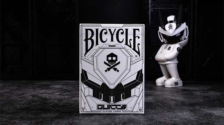 Bicycle Quiccs Ghost White Playing Cards-SALE