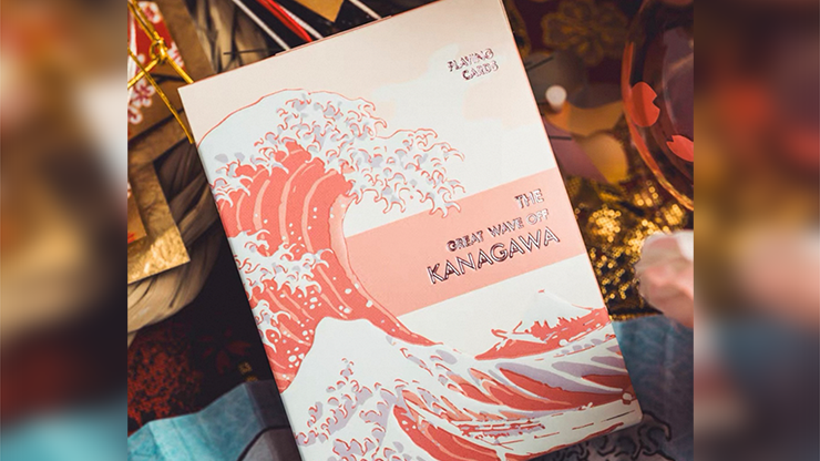 The Great Wave off Kanagawa V3 (Autumn Maple / Peachy Pink) Playing Cards-SALE
