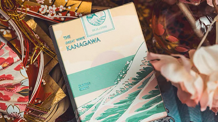 The Great Wave off Kanagawa V3 (Fresh Spring / Peppermint Green) Playing Cards-SALE