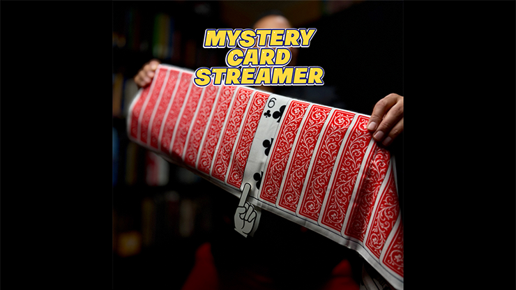 Mystery Card Streamer (Red 6 of Clubs) by PlayTime Magic DEFMA-SALE