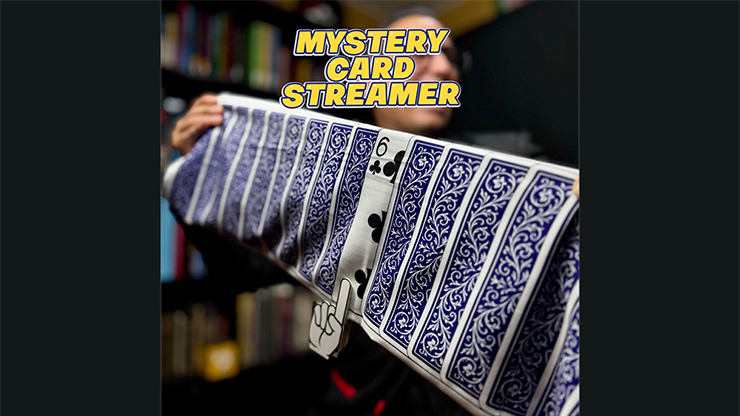 Mystery Card Streamer (Blue 6 of Clubs) by PlayTime Magic DEFMA-SALE