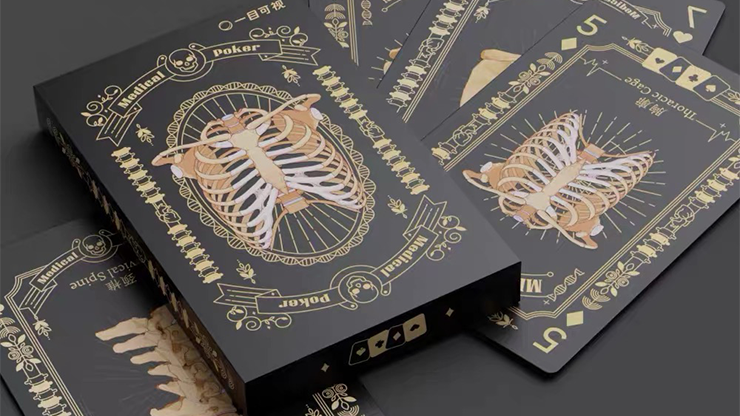 Medical Poker (Black) Playing Cards-SALE