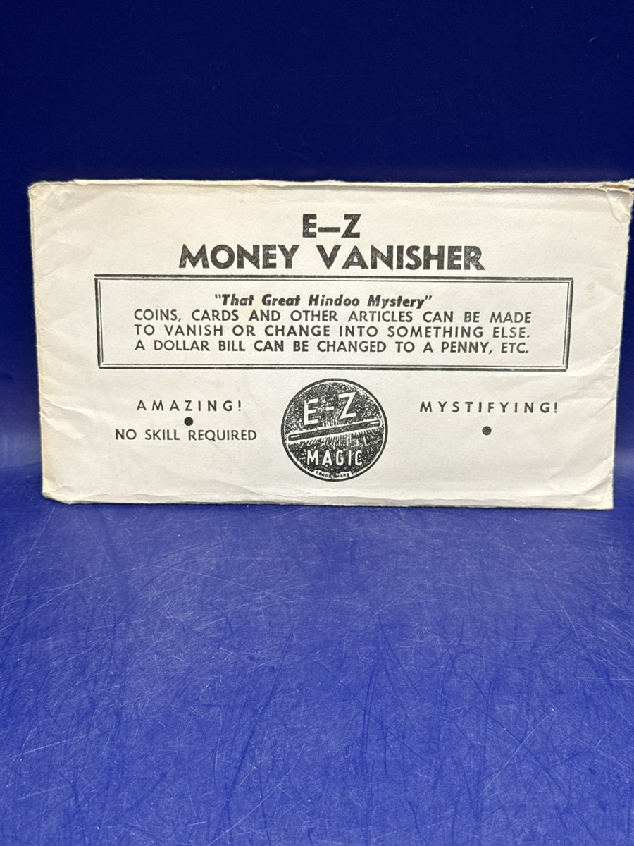 Vintage E-Z Magic Money Vanisher Trick - D. Robbins Hindoo Mystery - Complete Envelope & Props