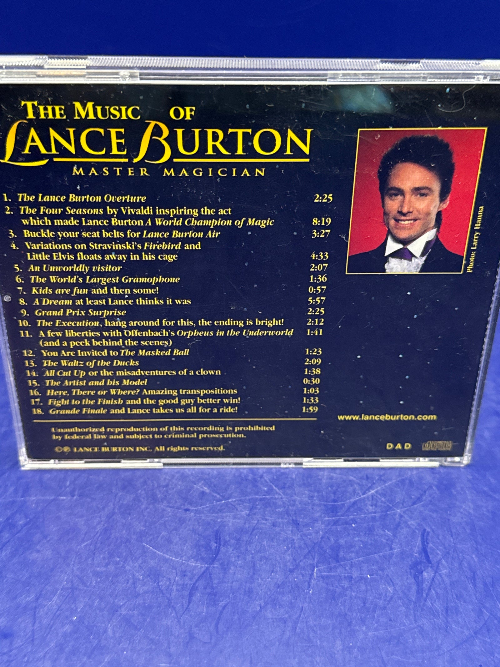 The Music of Lance Burton: Master Magician INSCRIBED