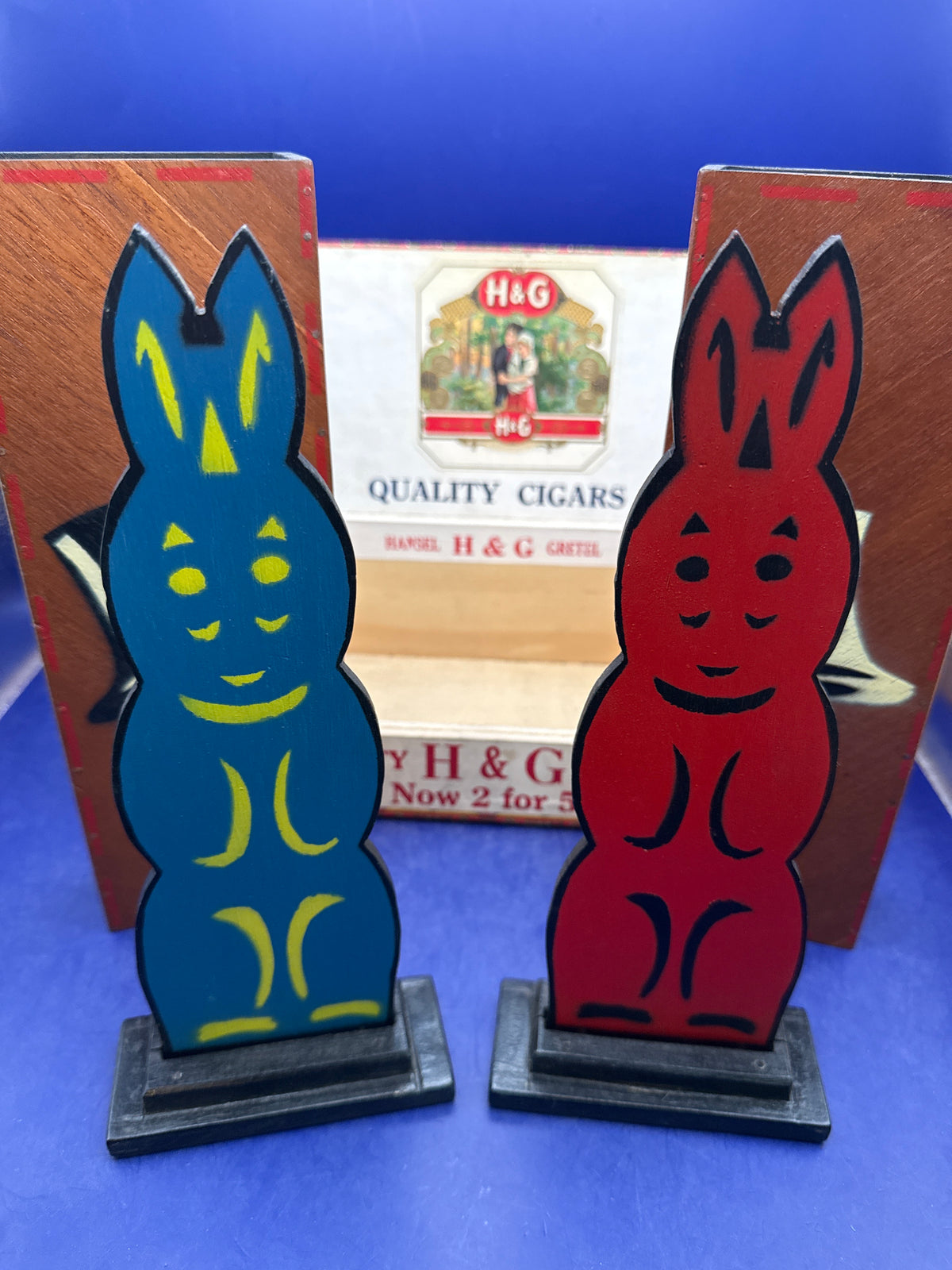 Vintage Abbott’s Wooden Hippity-Hop Rabbits – c1950
