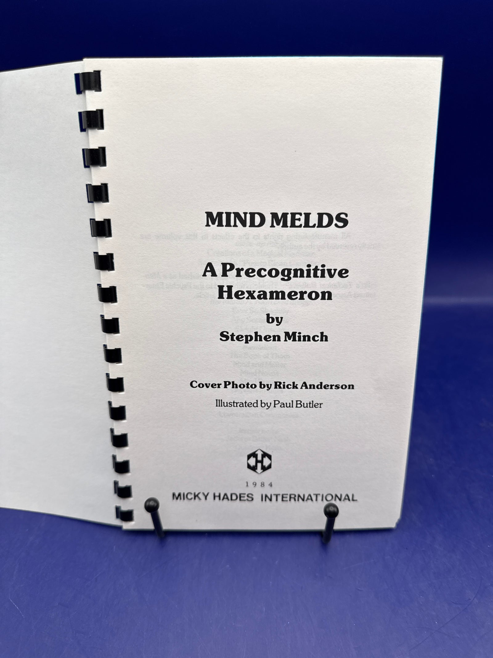 Mind Melds: A Precognitive Haxameron by Stephen Minch 1984 ESTATE