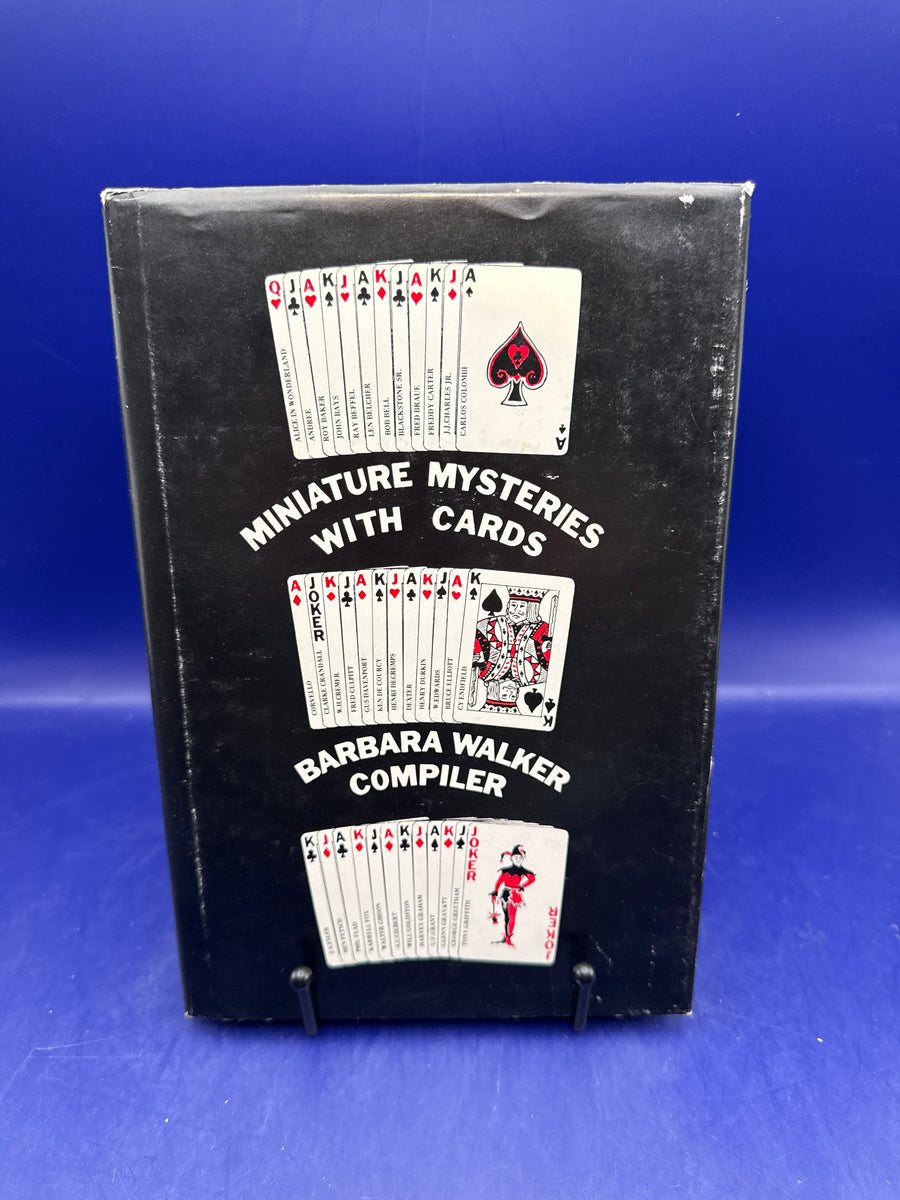 Miniature Mysteries with Cards by Barbara Walker SIGNED 1980 1st ed.