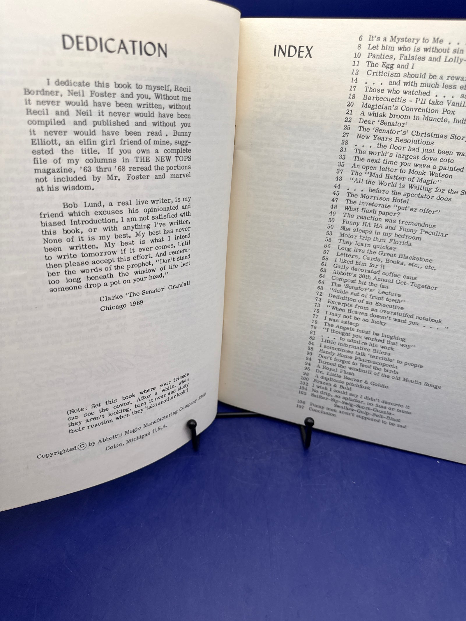 Now You Can Get the Best of Senator Crandall 1969 Inscribed by Senator Crandall complied by Neil Foster - Abbott’s