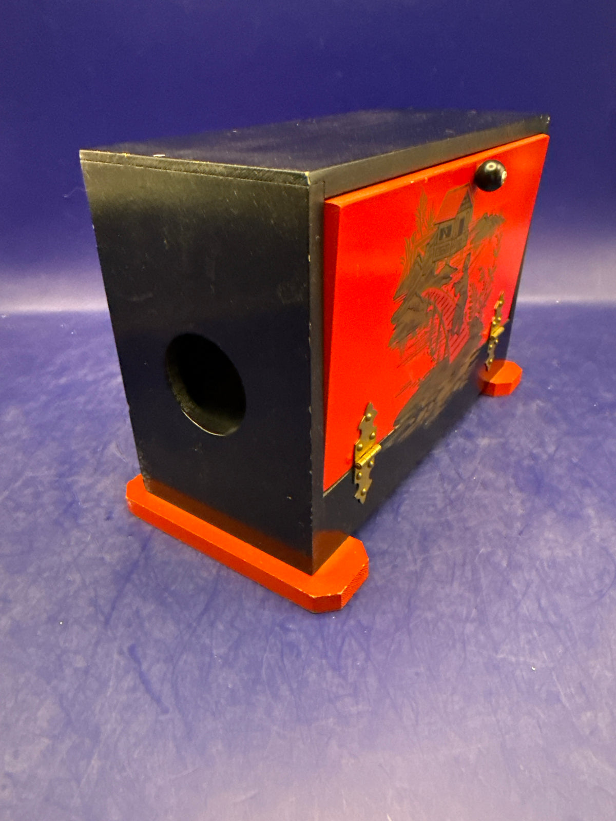 Vintage Japanese Themed Silk Cabby - Magic trick - ESTATE