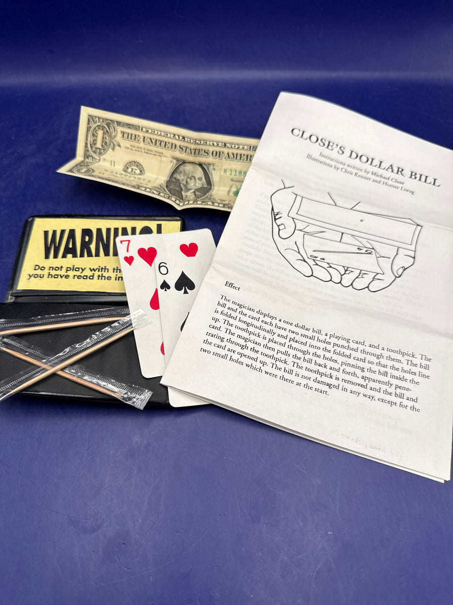 Close’s Dollar Bill by Michael Close - dollar bill penetration magic trick