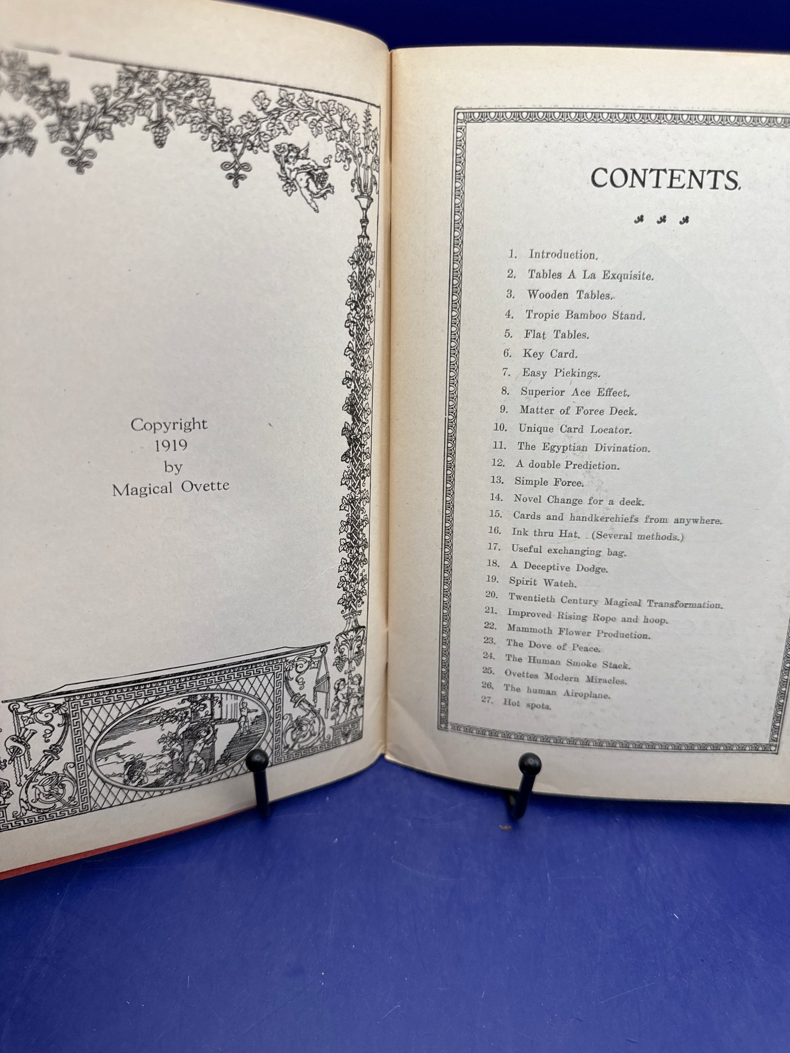 Advanced Magic by Joseph Ovette "Magical Ovette"  1919 ESTATE