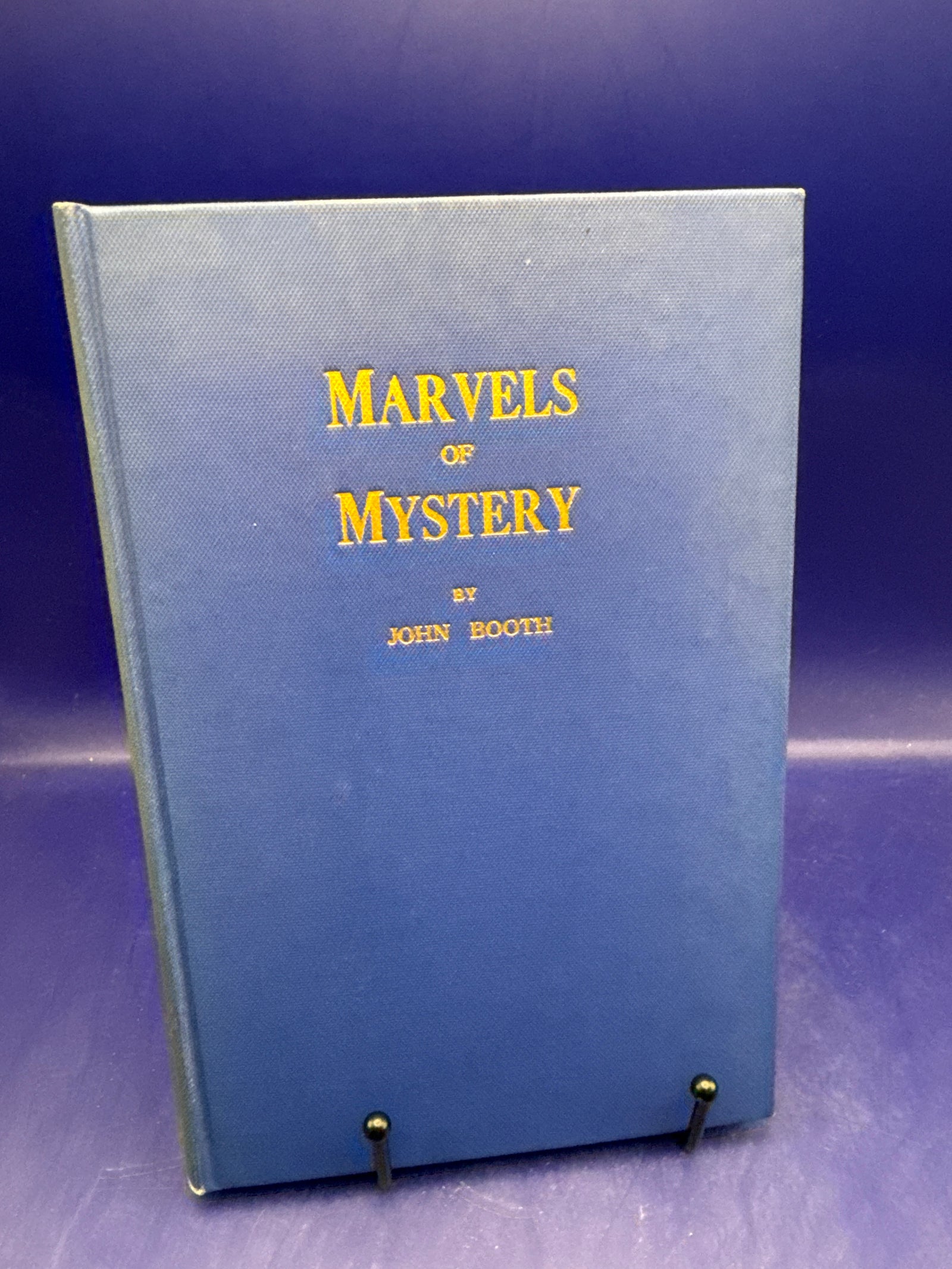 Marvels of Mystery by John Booth 3rd Printing 1946 ESTATE