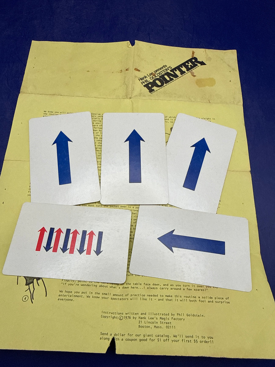 Hank Lee Presents Phil Goldstein’s Pointer-Vintage c1976-Magic packet trick