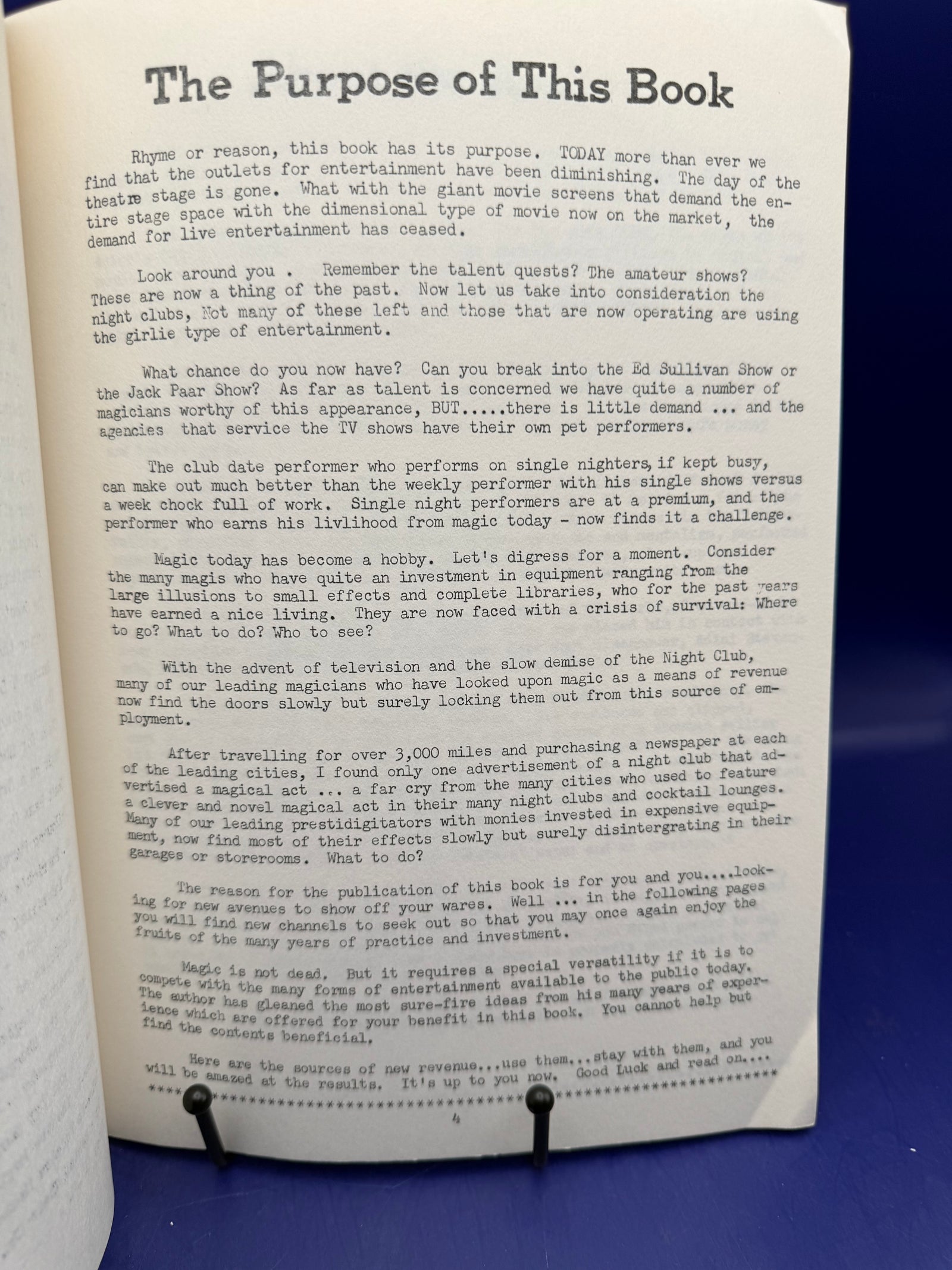 The Big Buck in Magic by The Amazing Maurice 1965 Publisher by Micky Hades