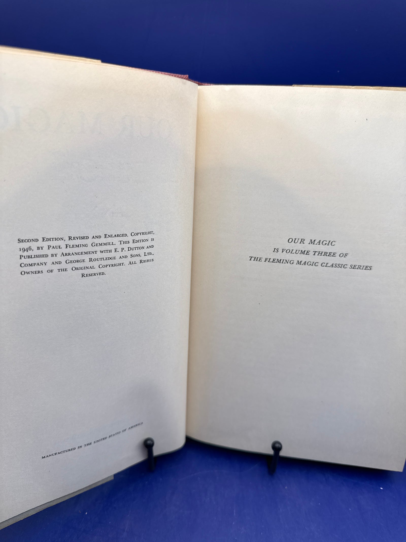 Our Magic by Maskelyne & Devant 2nd Ed. 1946 HC