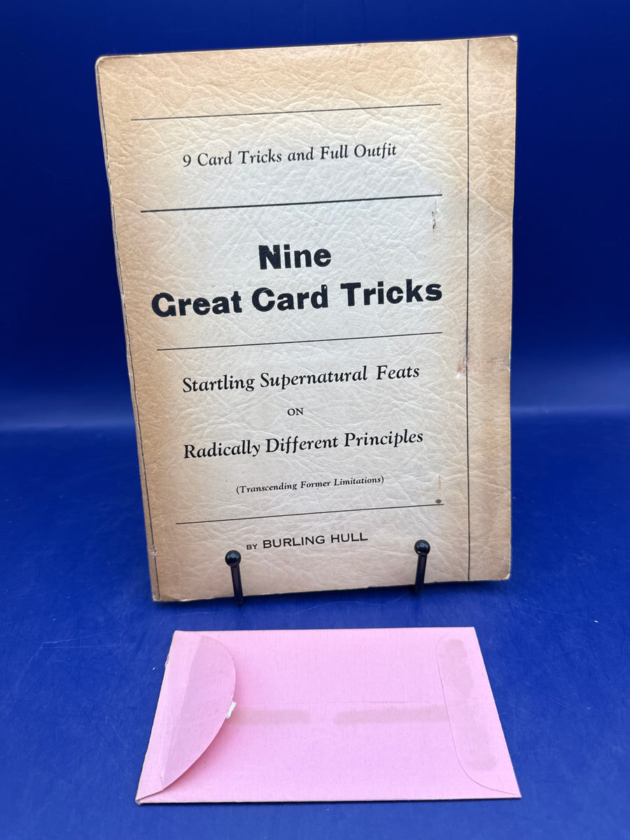 Nine Great Cards Tricks by Burling Hull 1st ed. 1933 with gaffs
