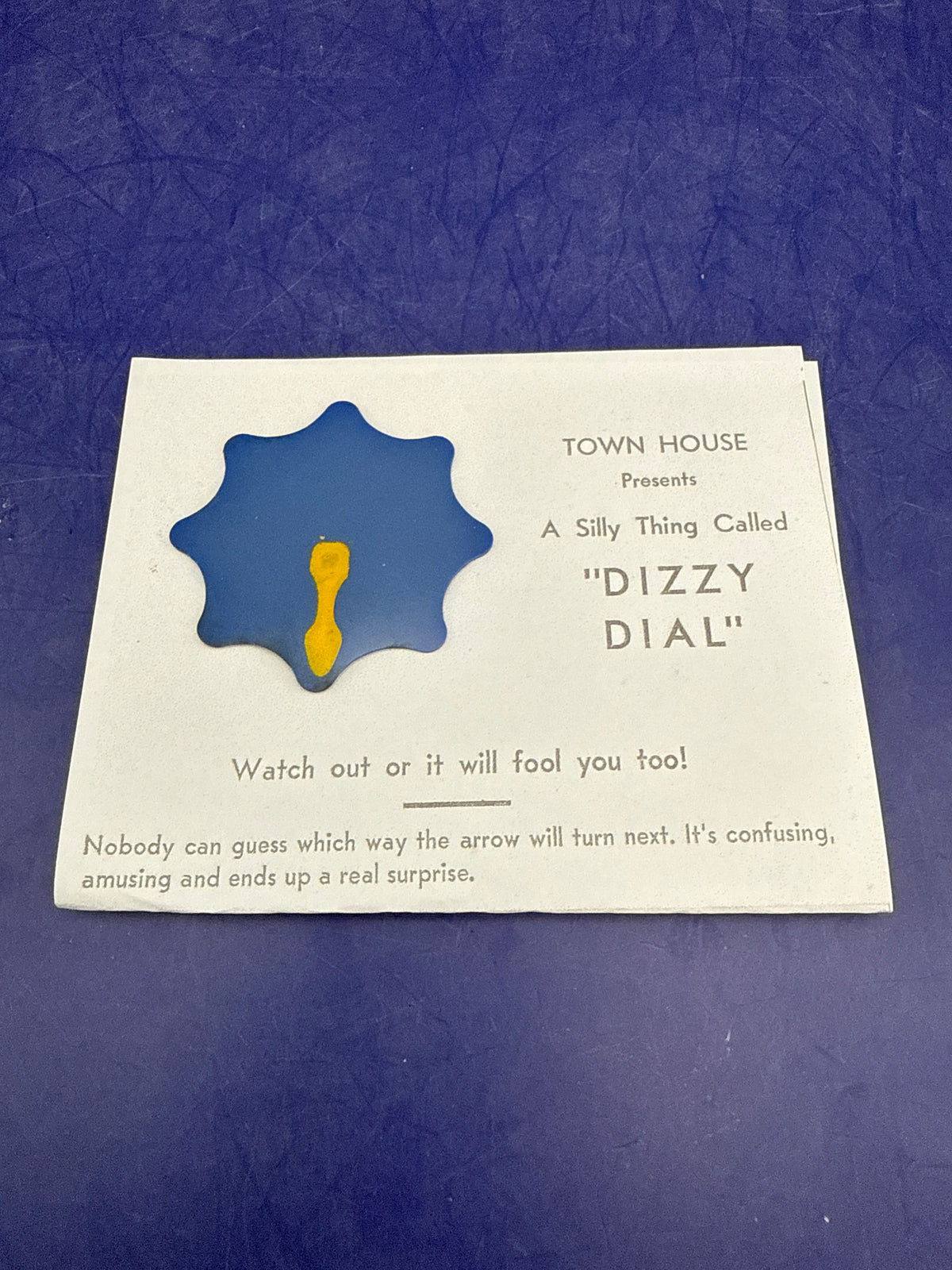 Vintage Town House Magic "Dizzy Dial" (c. 1952) – Rare Pocket Magic
