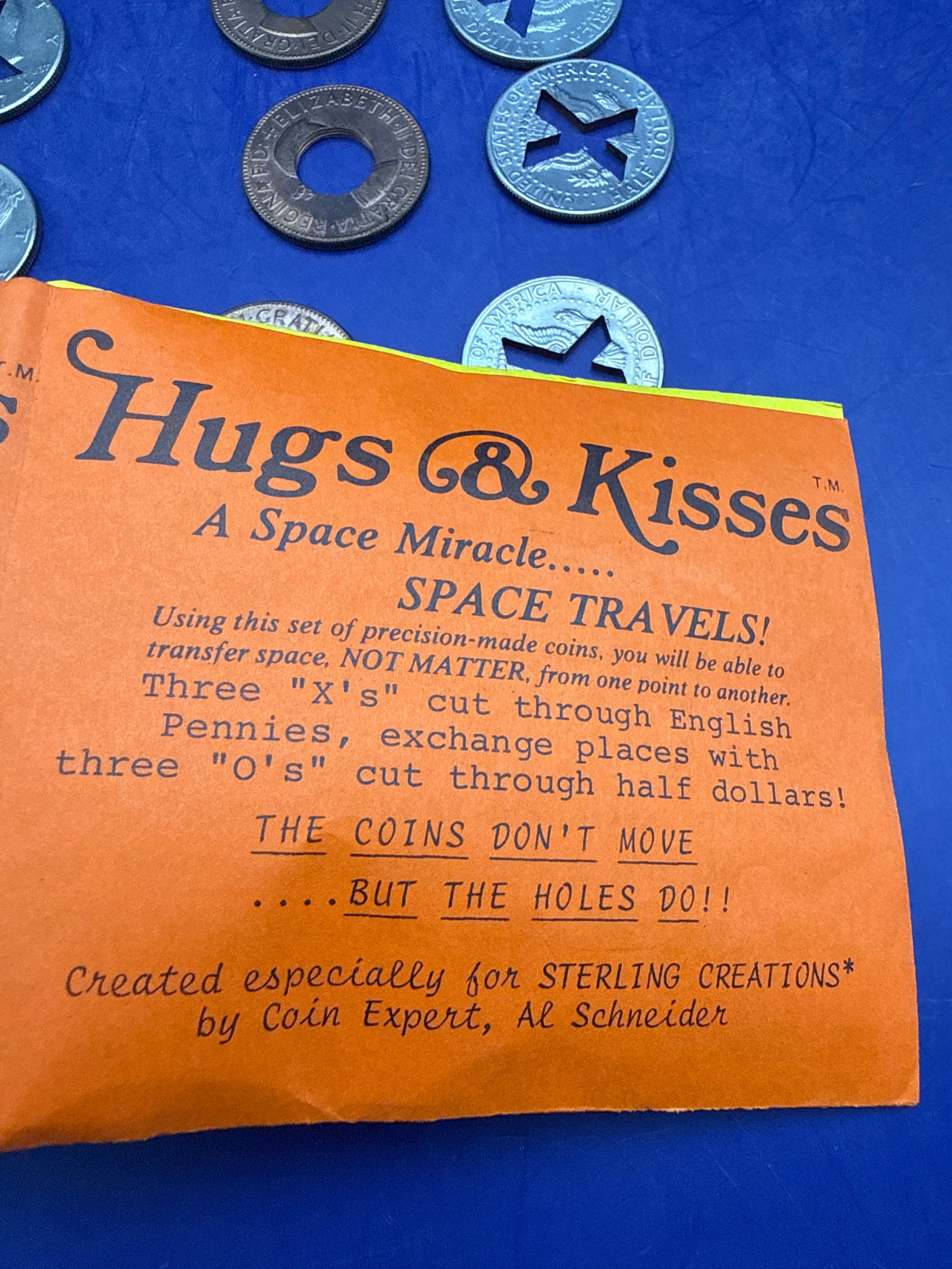 Al Schneider's Hugs & Kisses Vintage Coin Magic Rare ESTATE