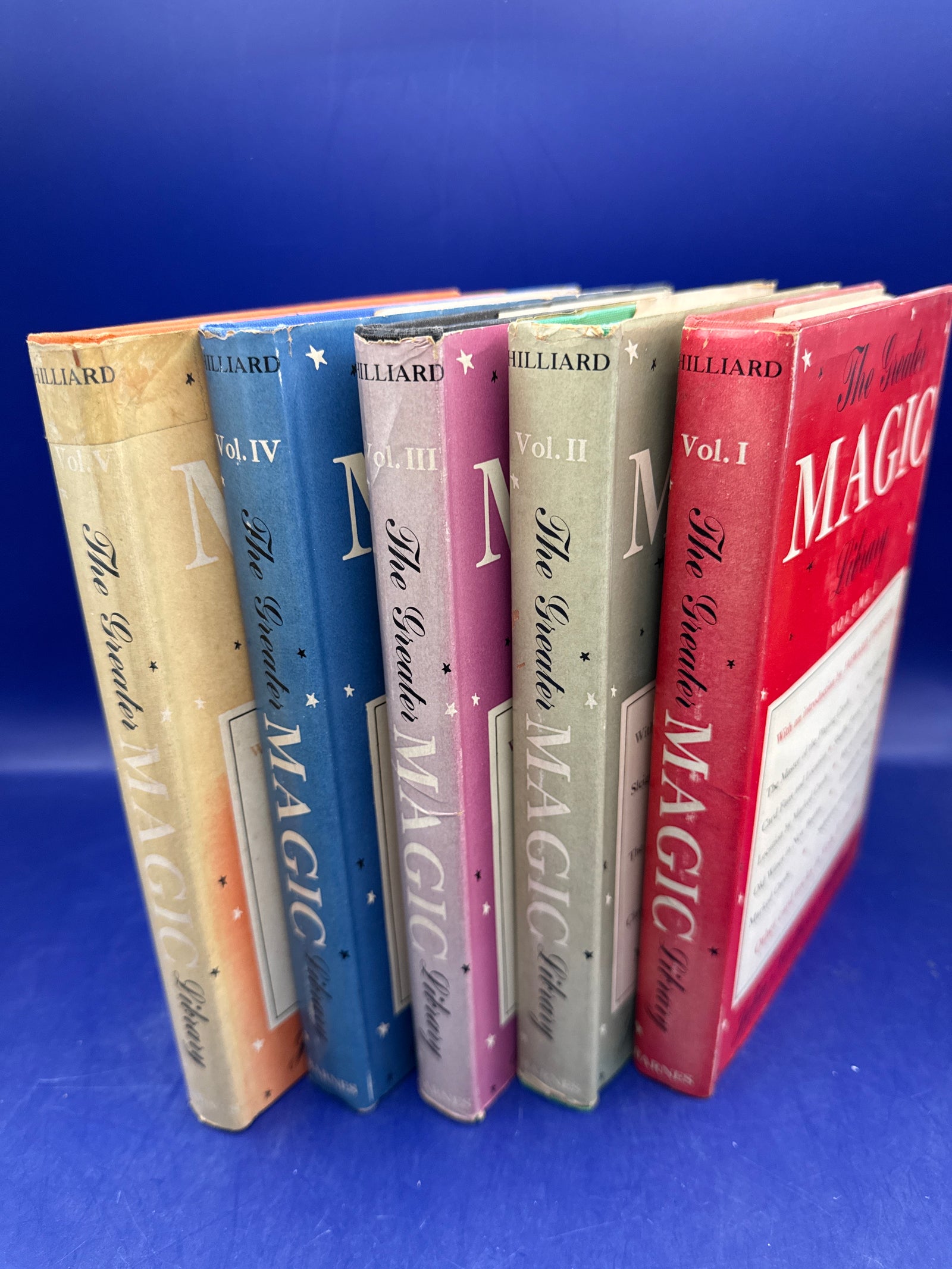 The Greater Magic Library Vol 1-5 by John Northern Hilliard 1st Printing 1956