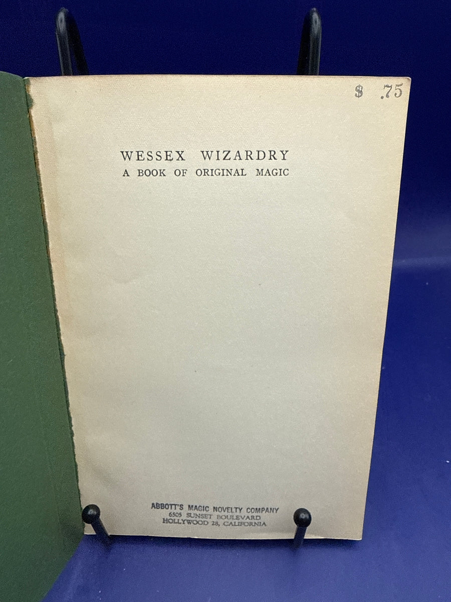 Wessex Wizardry by Wm. G. Stickland 1931 - ESTATE