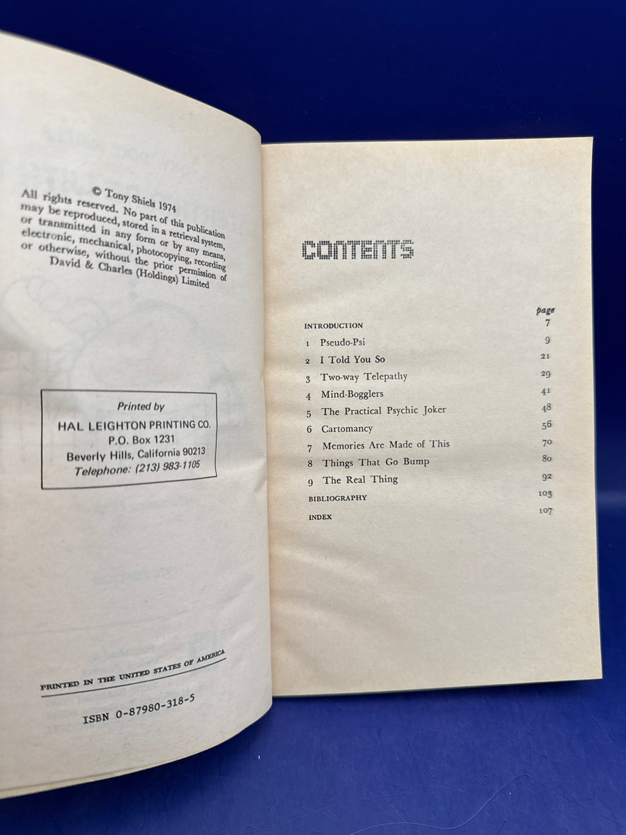 Entertaining with ESP by Tony “Doc” Shiels 1976 PB ESTATE