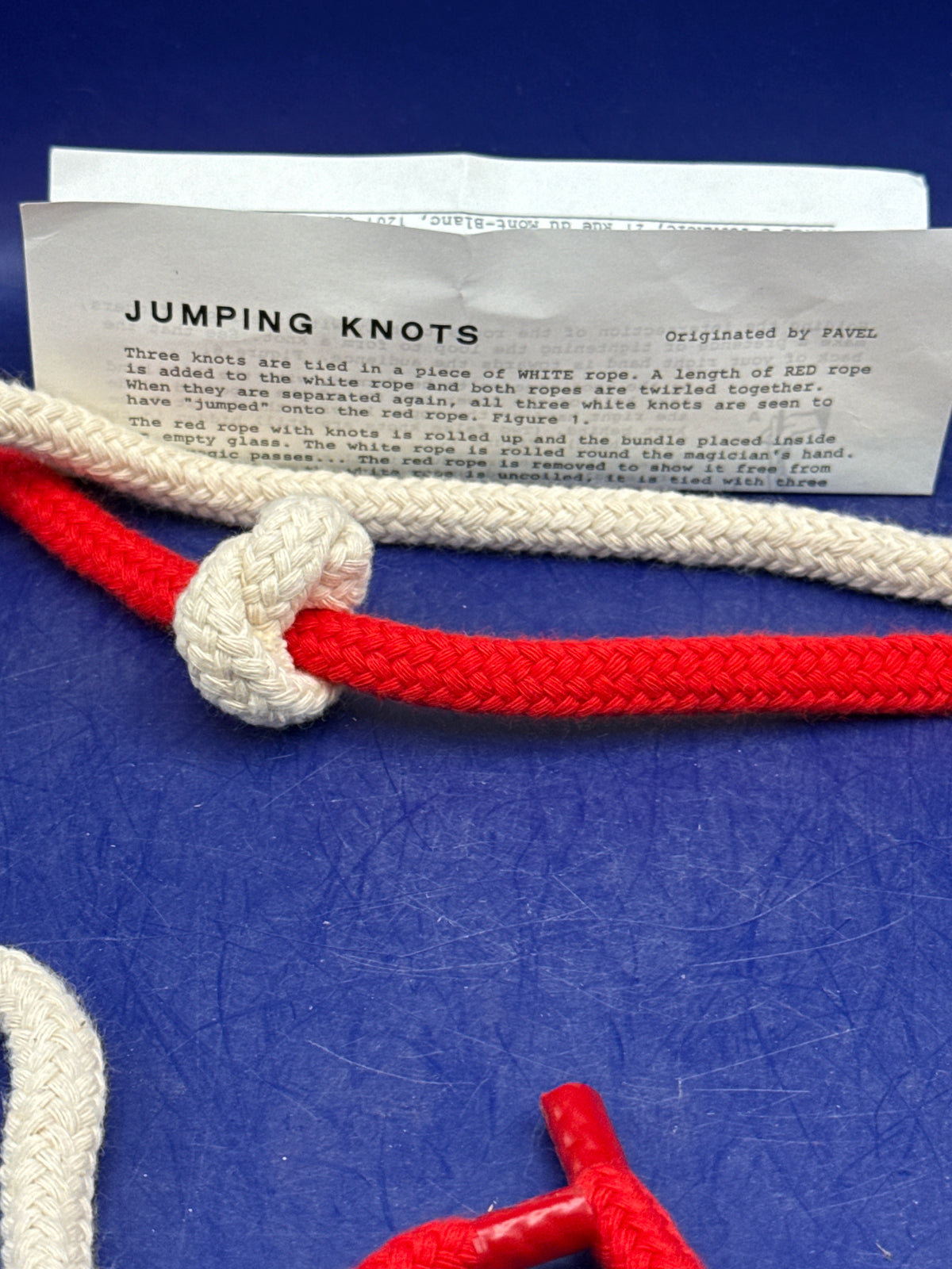 Pavel's Jumping Knots Magic Trick Stage Rope Illusion - Vintage ESTATE