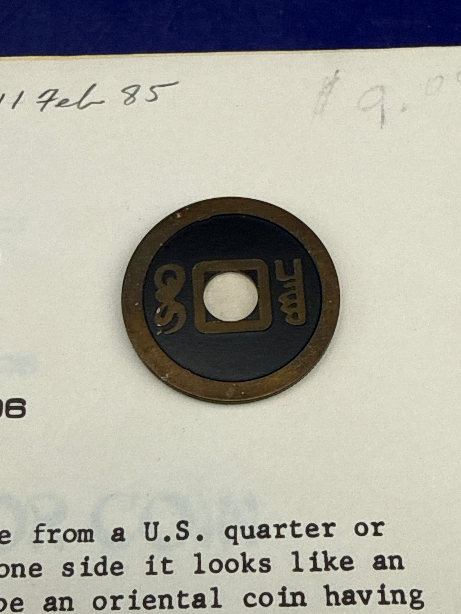 Johnson Precision Magic The Half from Chinatown - coin trick - ESTATE