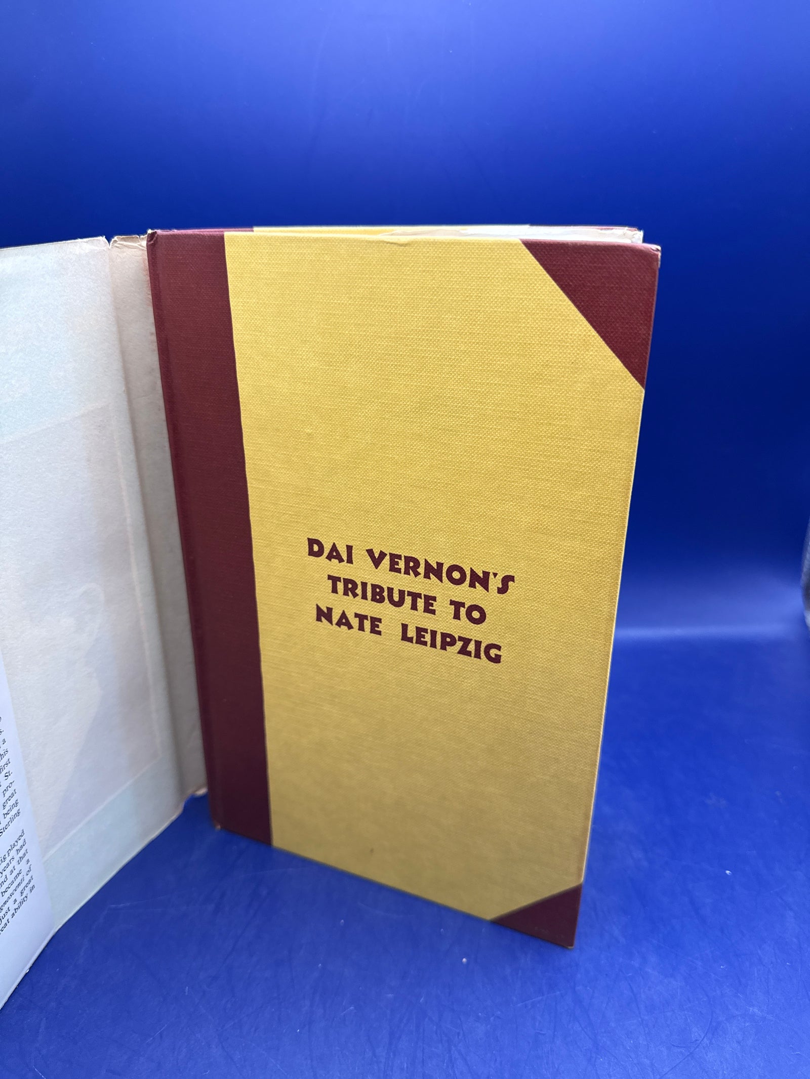 Same for Dai Vernon’s Tribute to Nate Leipzig by Lewis Ganson 1st edition ESTATE