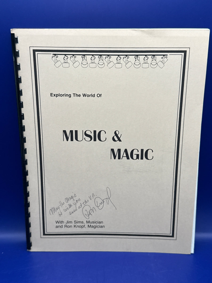 Exploring the World of Music & Magic by Ron Knopf INSCRIBED - ESTATE