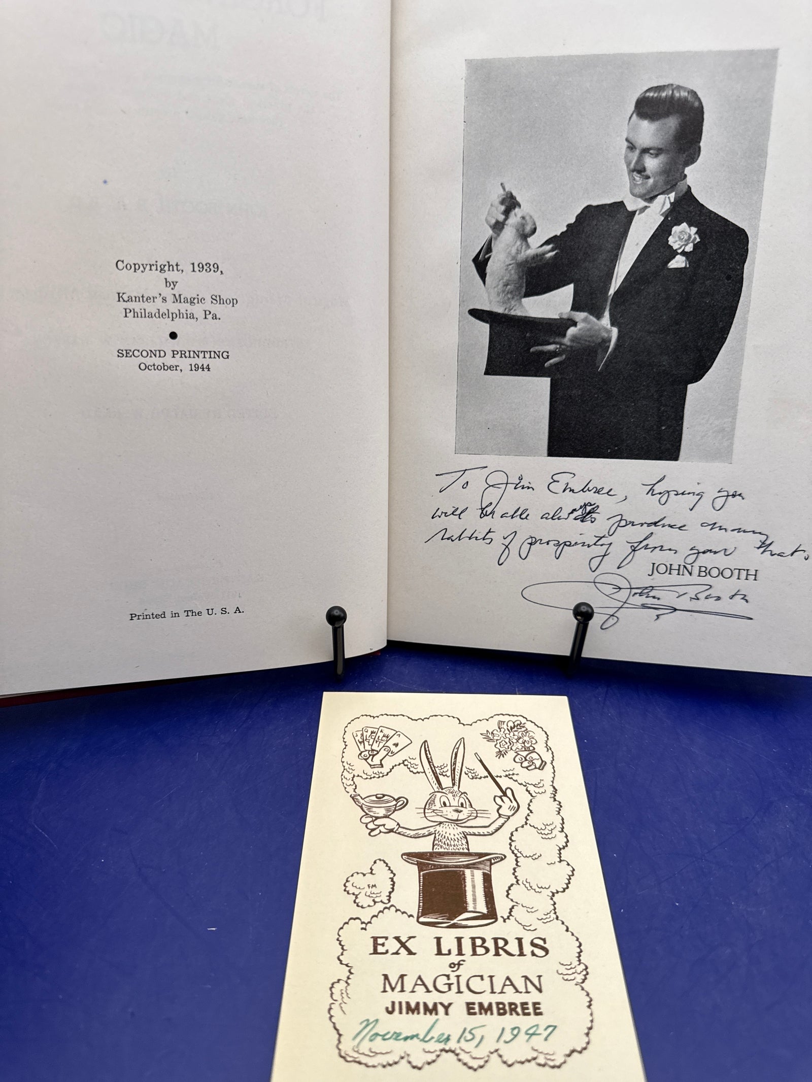 Forging Ahead in Magic by John Booth 1939 Inscribed ESTATE