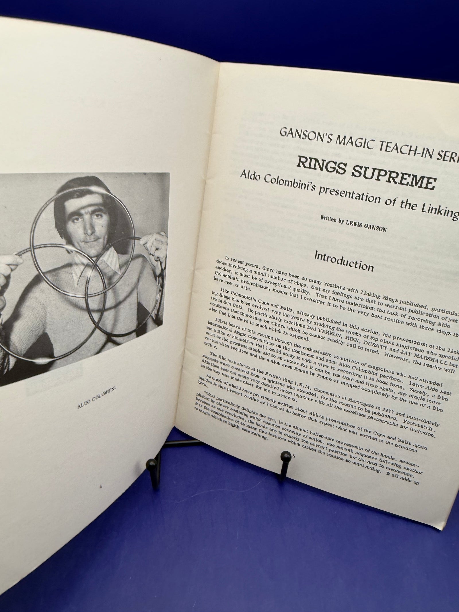 Rings Supreme Aldo Colombini’s Linking Rungs by Lewis Ganson 1978 Supreme Magic