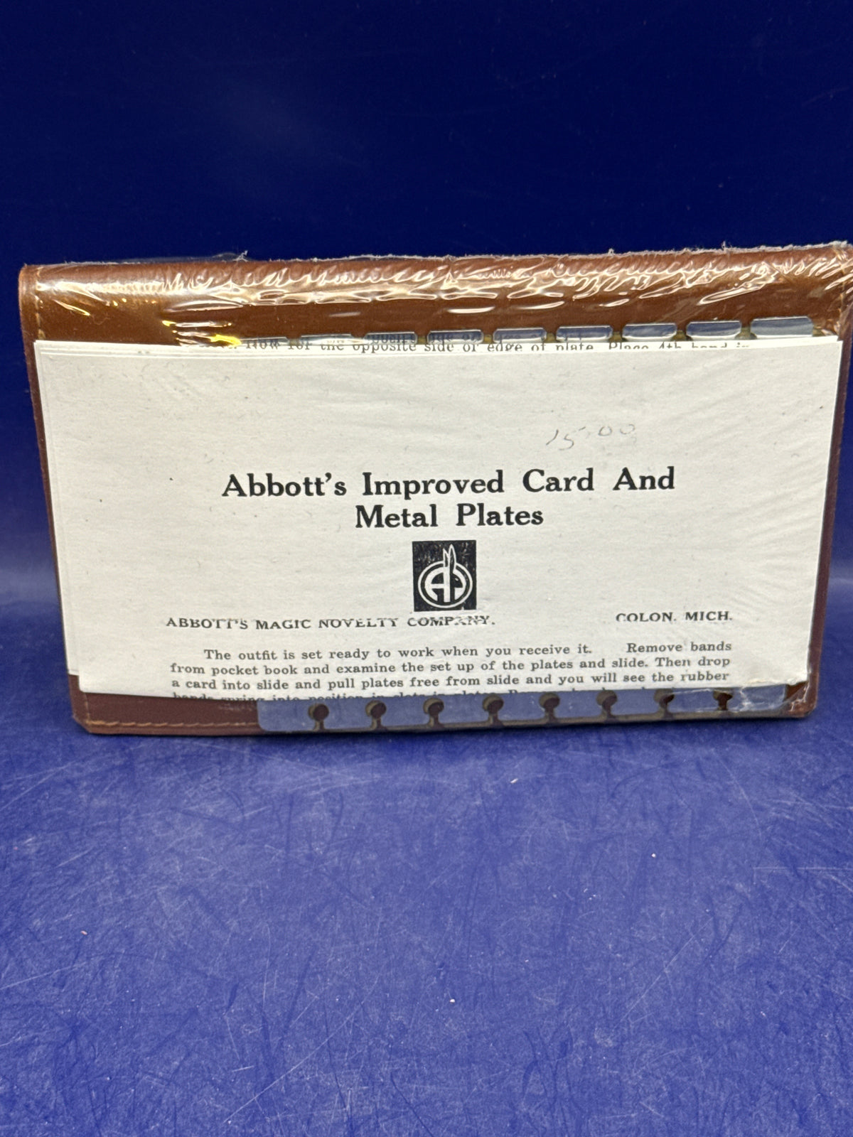 Abbott’s Improved Card and Metal Plates – Vintage Pocket Miracle
