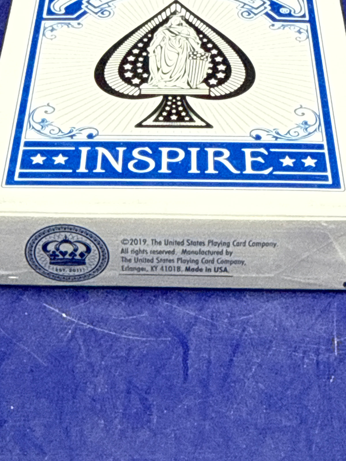 Bicycle Inspire Playing Cards (Blue) – Marked Deck for Magic & Cardistry