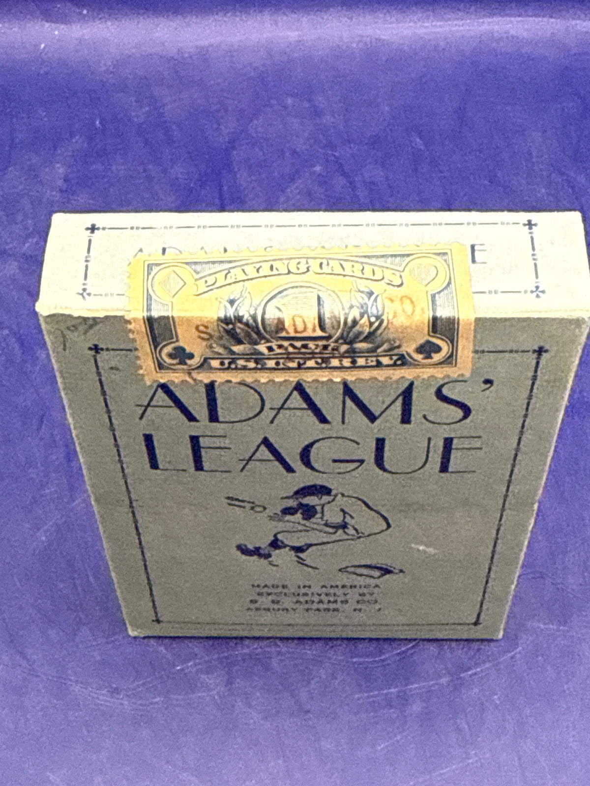 1950s Adams' League Playing Cards – Baseball Trick Deck-Original Instructions-sealed
