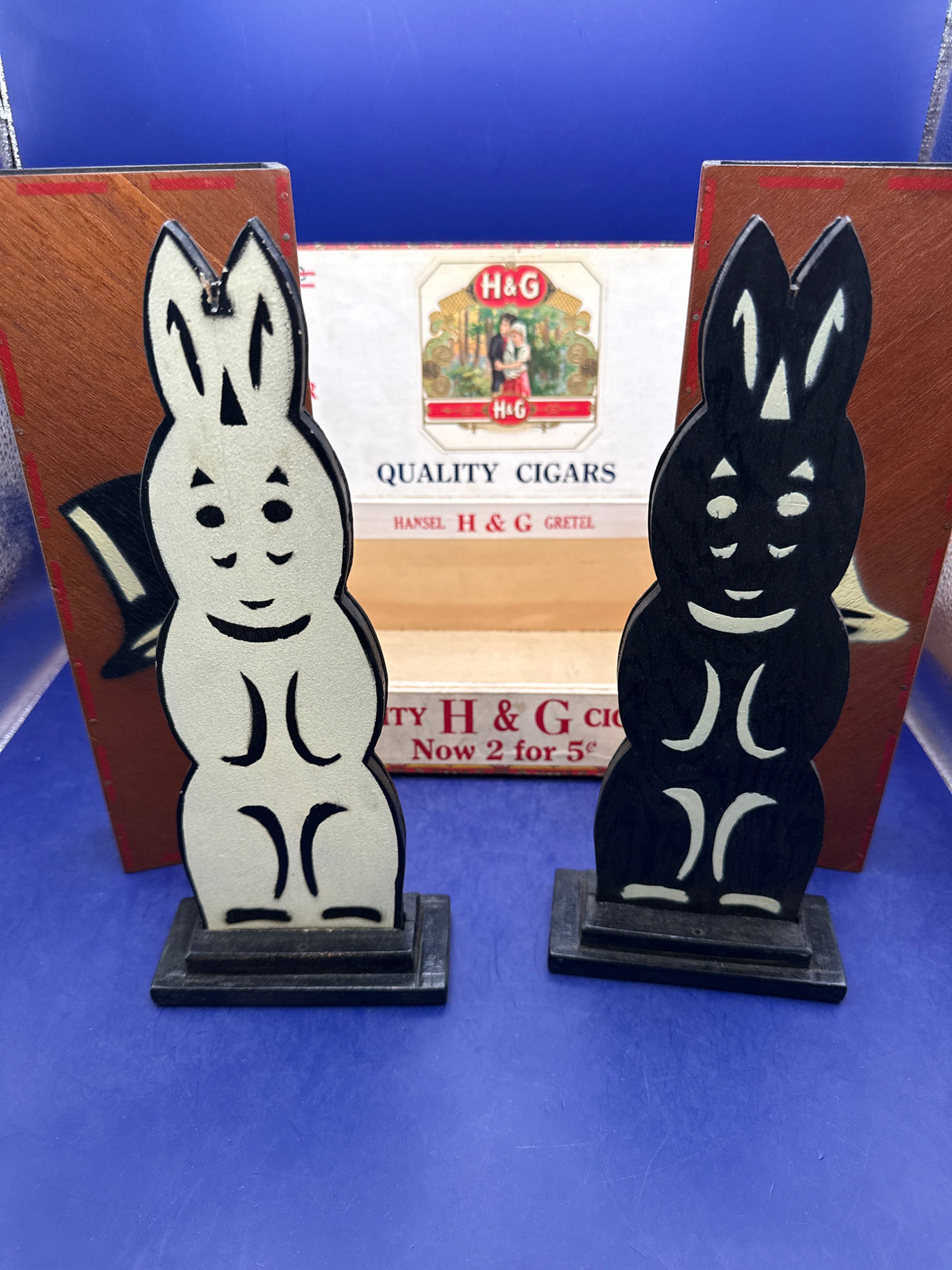 Vintage Abbott’s Wooden Hippity-Hop Rabbits – c1950