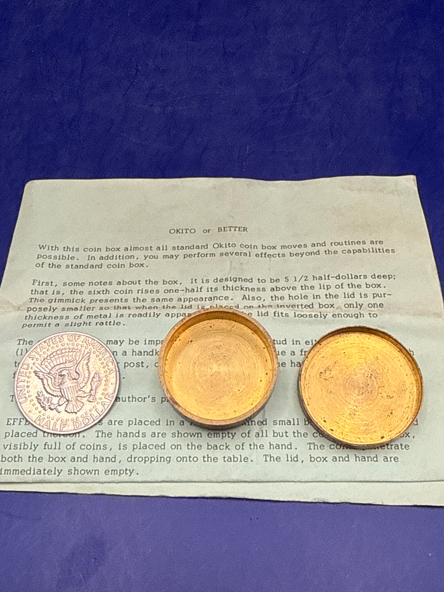 Okito or Better by Fred Lowe Vintage Rare coin Magic effect c1970