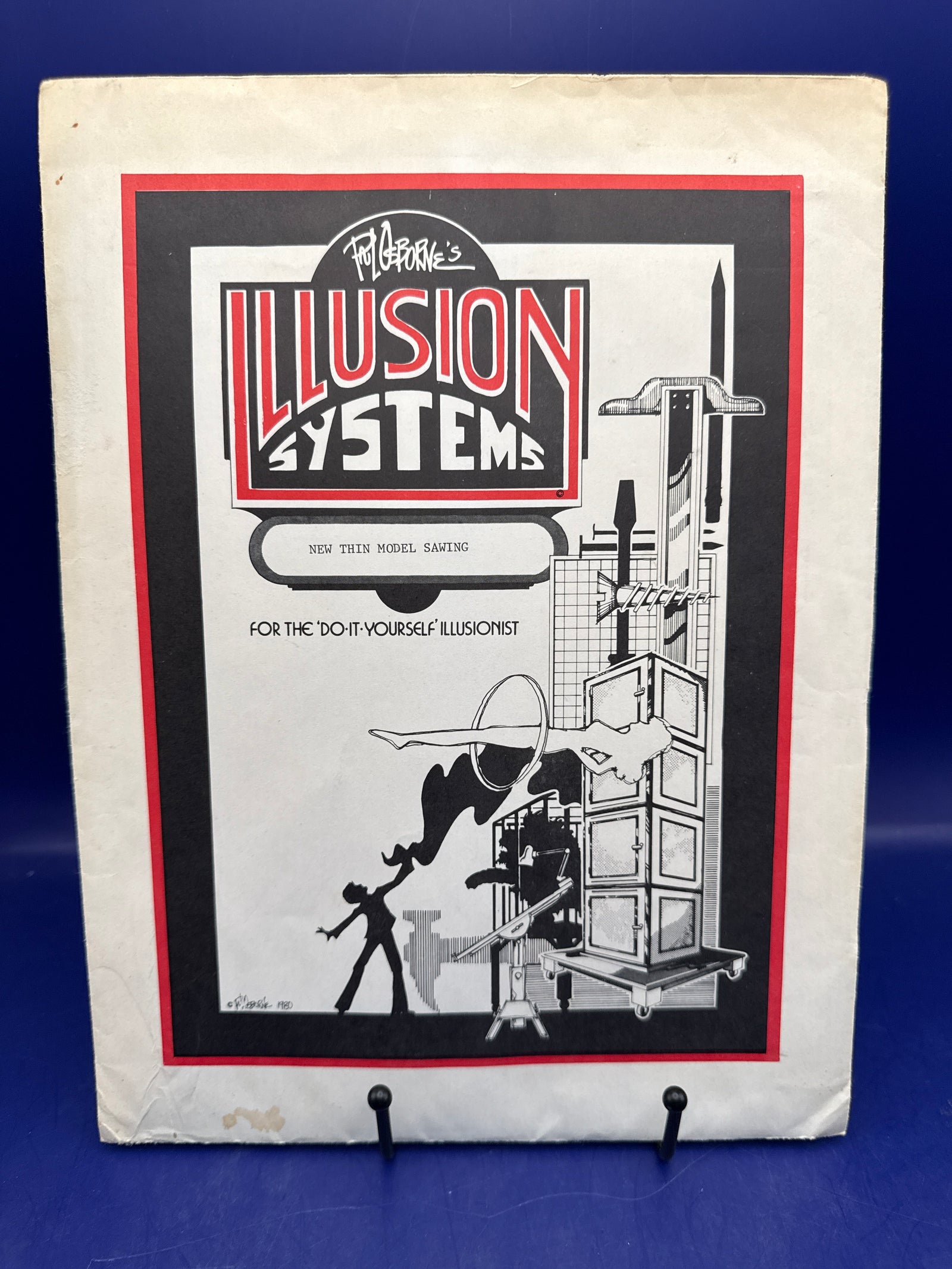 Paul Osborne Illusion Systems plans for New Thin Model Sawing c1980 Vintage plans