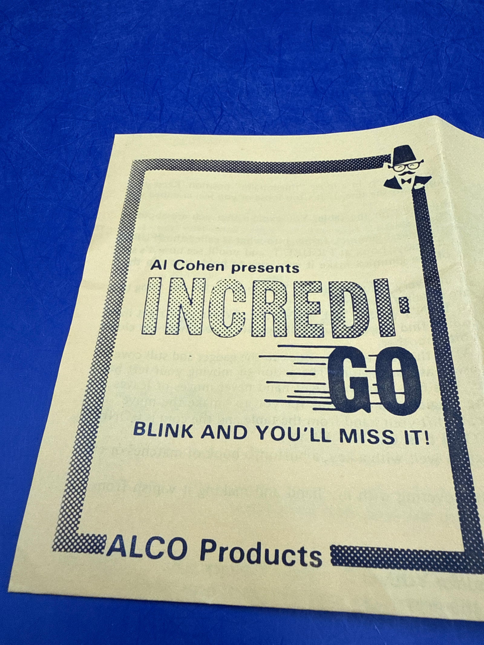 Al Cohen Incredi-Go - Magic vanisher - ESTATE