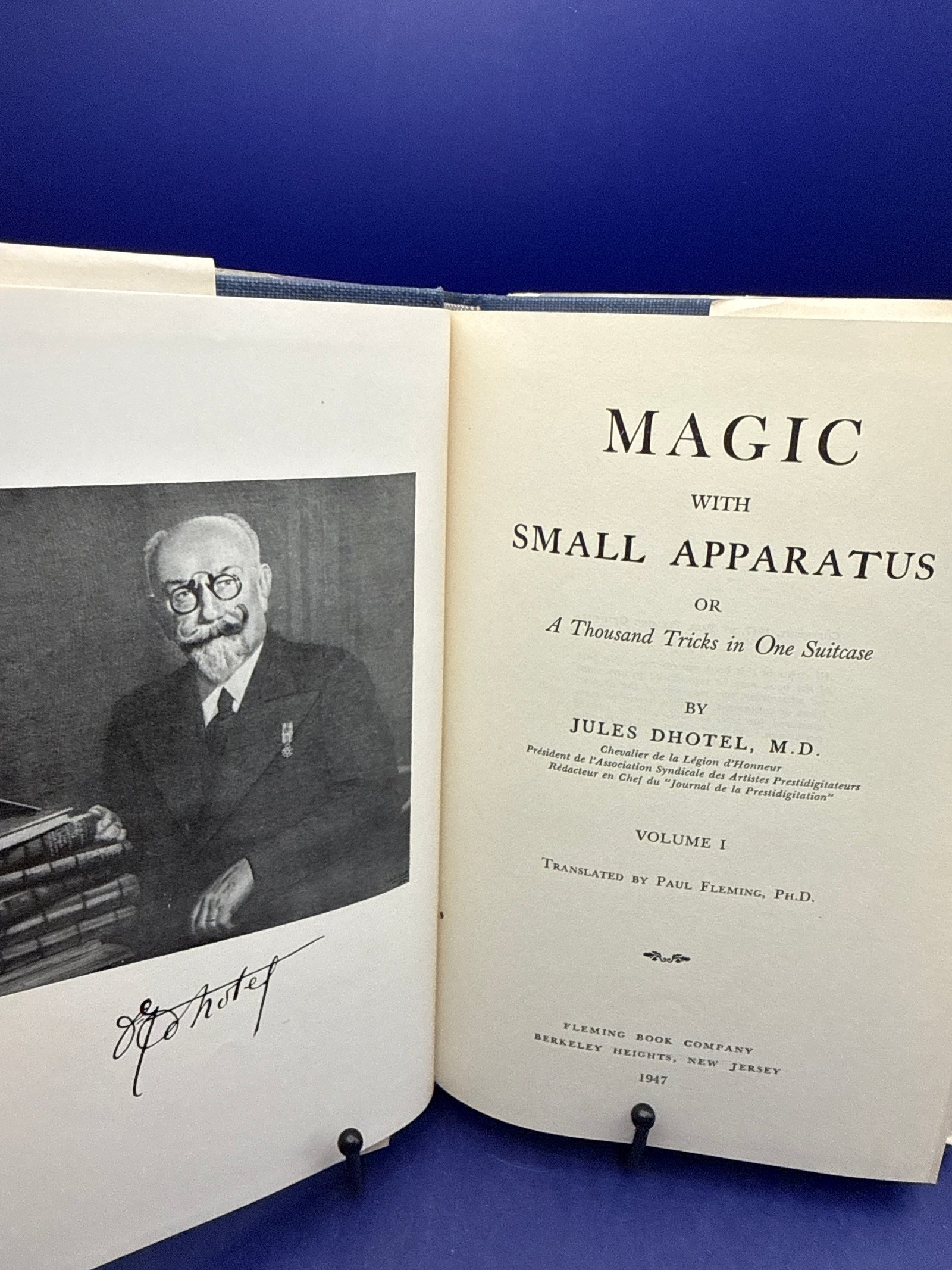 Magic with Small Apparatus Vol 1 by Jules Dhotel MD 1947 ESTATE