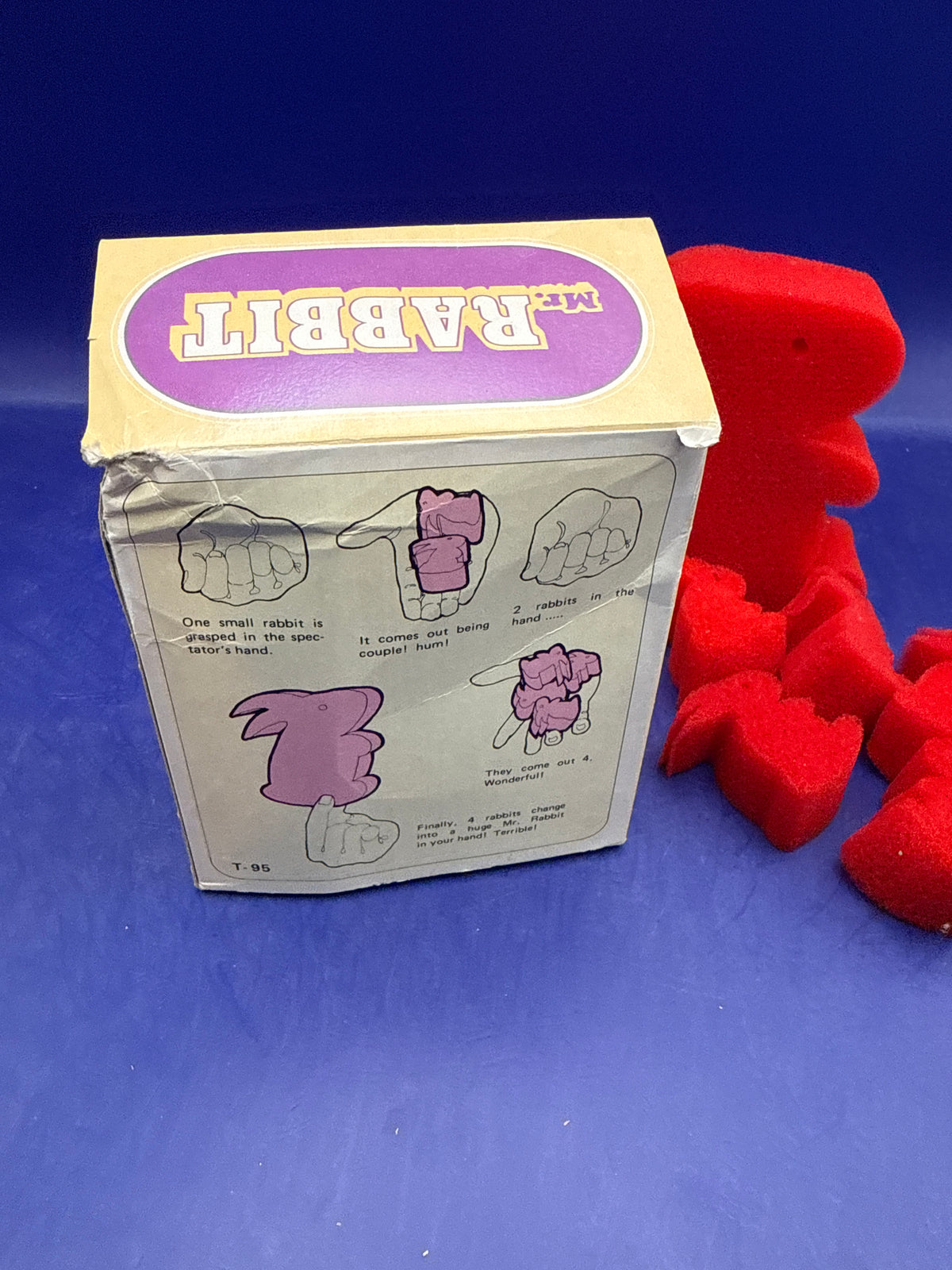 Tenyo Mr. Rabbit T-95 Magic Trick - Vintage Sponge Multiplying Rabbits