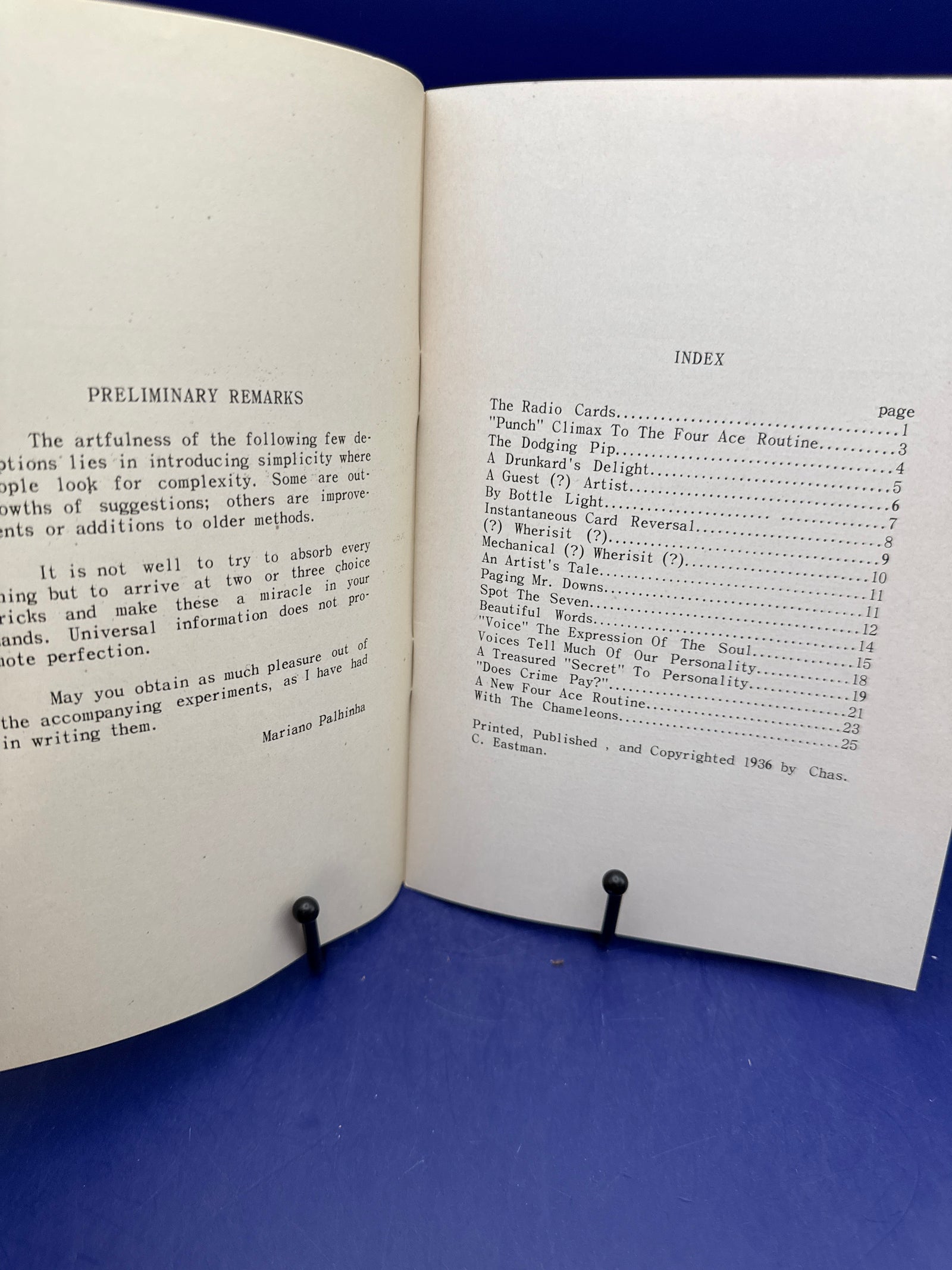 Dainty Deceptions by Mariano Palhinha 1936 1st edition ESTATE