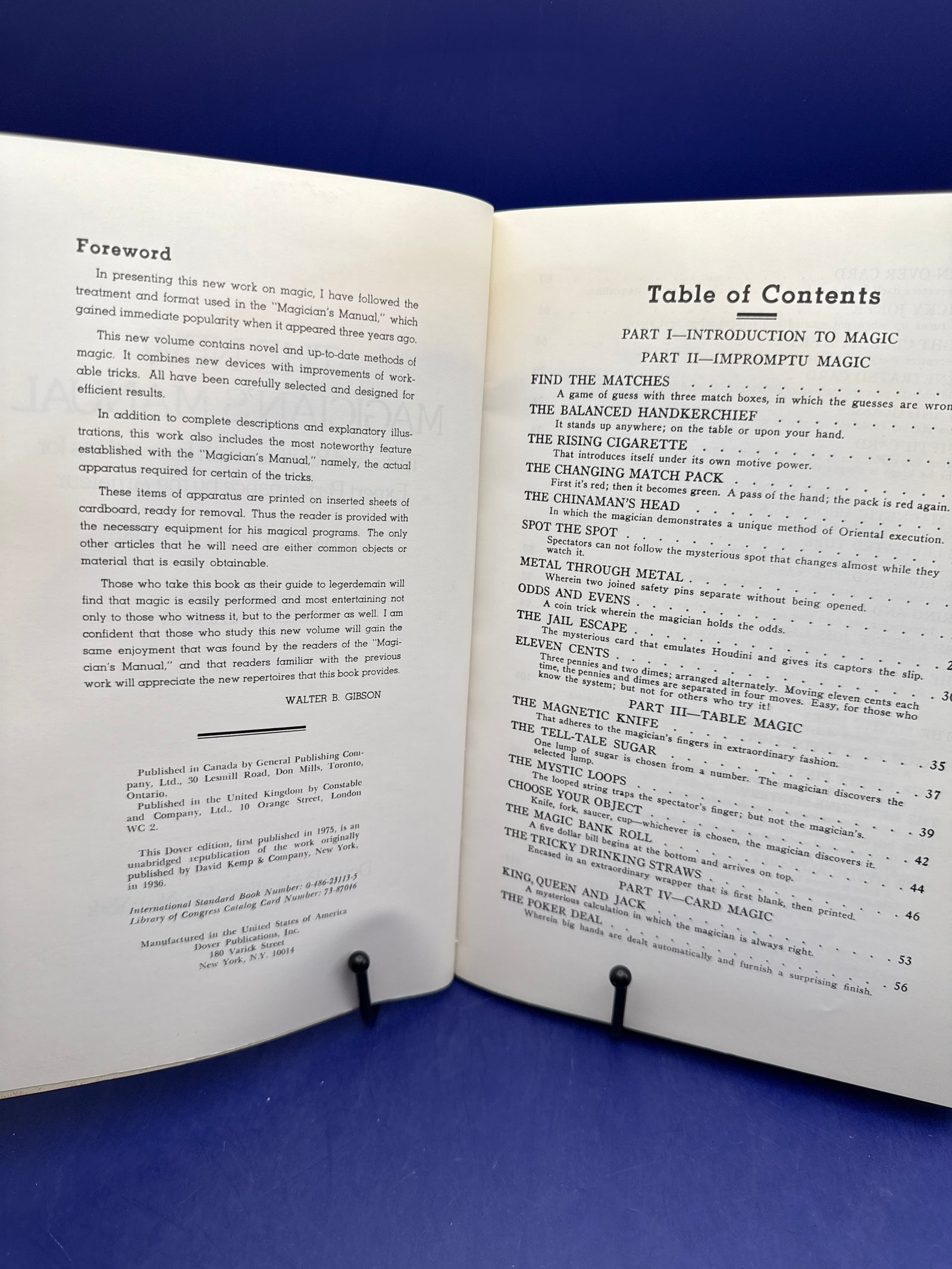 The New Magician’s Manual by Walter Gibson - Dover